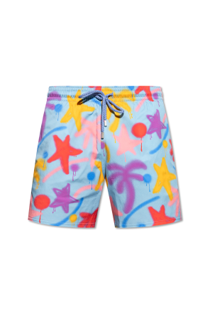 【関税＆送料込み】Versace Multicolor Shorts With Elastic W White Shorts with 